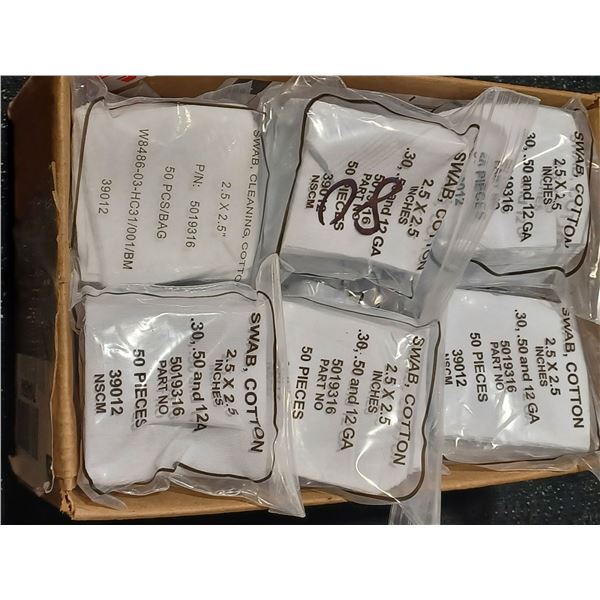 QTY1000 2.5 X 2.5" CLEANING PATCHES FOR .30, 50CAL AND 12GA