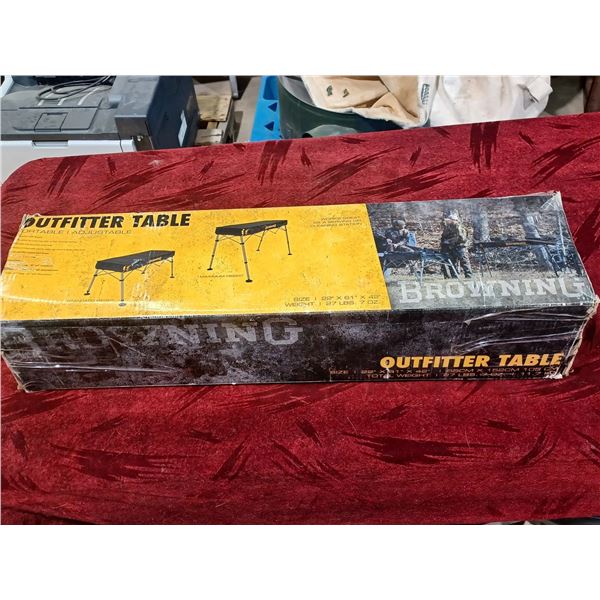 BROWNING ALPS OUTFITTERS TABLE 22" X 62 X 42" - NEW