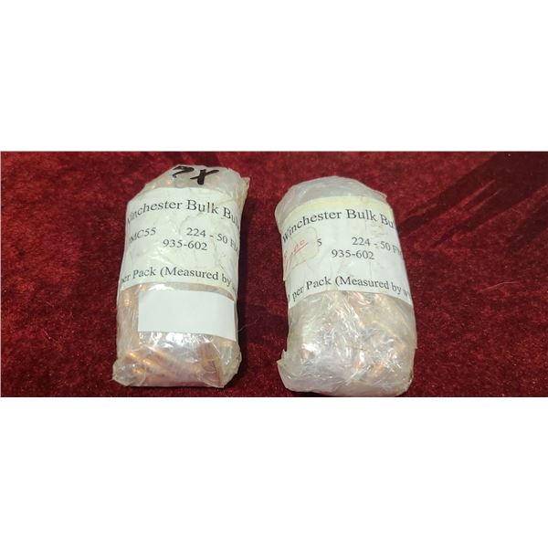WINCHESTER BULK BULLETS 224-50 FMJ BT QTY 200