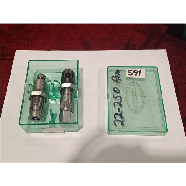 LEE .22-250 REM 2 SET LOADING DIES NEW