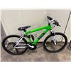 Image 2 : GENBIKES V2100 GREEN 21 SPEED FULL SUSPENSION MOUNTAIN BIKE WITH FRONT DISC BRAKES