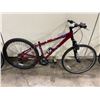 Image 2 : DIADORA SAVONA RED 21 SPEED FRONT SUSPENSION HYBRID STYLE MOUNTAIN BIKE