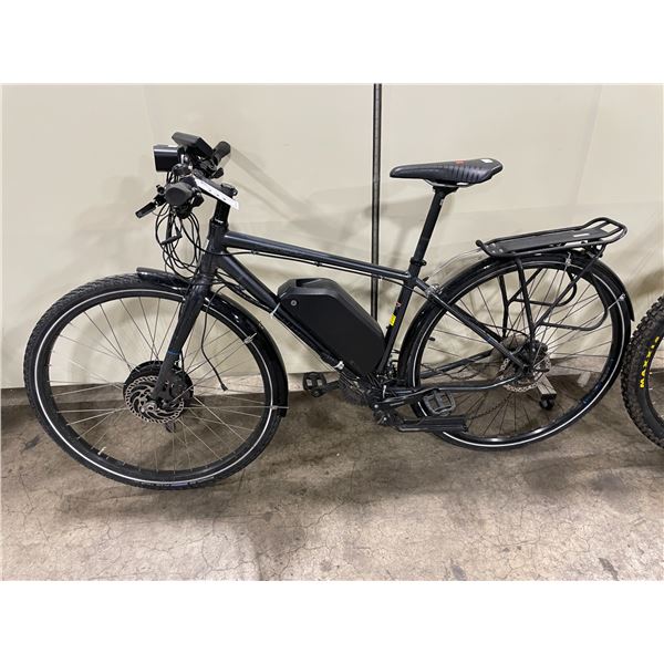 GARNEAU GREY 24 SPEED ELECTRIC ASSISTED BIKE WITH FULL DISC BRAKES