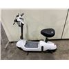 Image 1 : OKAI WHITE ELECTRIC RIDE ON SEATED SCOOTER ( NO KEY, NO CHARGER, RUNNING CONDITION UNKNOWN )