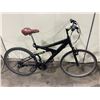 Image 2 : CCM BLACK 21 SPEED FULL SUSPENSION MOUNTAIN BIKE ( HYBRID FRONT TIRE, DENTED FRAME )