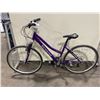 Image 1 : SCHWINN GRID PURPLE 21 SPEED FRONT SUSPENSION HYBRID STYLE MOUNTAIN BIKE