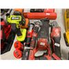 Image 2 : ASSORTED MILWAUKEE/RIDGED/RYOBI CORDLESS HAND TOOLS INCLUDING: MILWAUKEE HAND GRINDER, RECIPROCATING