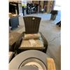 Image 2 : PAIR OF BROWN WOVEN RATTAN PREMIUM MUSKOKA CHAIRS WITH BEIGE CUSHIONS