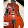 Image 2 : DARK WOOD MEDIUM SIZE 4 STRINGS CELLO WITH SOFT CARRY CASE ( MADE IN CZECHOSLOVAKIA )