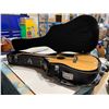 Image 1 : FENDER CD60CE NAT LIGHT WOOD ACOUSTIC/ ELECTRIC GUITAR IN HARD-SHELL CASE WITH CORD