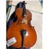 Image 2 : DARK WOOD MEDIUM SIZE 4 STRINGS CELLO WITH SOFT CARRY CASE ( MADE IN CZECHOSLOVAKIA )