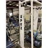 Image 2 : APEX WHITE COMMERCIAL FREE WEIGHT SMITH RACK MACHINE ( PARTIALLY DISASSEMBLED )