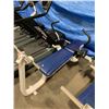 Image 2 : AB AB100 "THE ABENCH" WHITE / BLUE COMMERCIAL AB WORKOUT BENCH