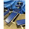 Image 2 : APEX WHITE / BLUE COMMERCIAL ADJUSTABLE SIT UP BENCH