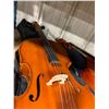 Image 2 : SUZUKI VIOLIN CO. 80 DARK WOOD 3/4 SIZE CELLO IN SOFT TRANSPORT CASE ( MADE IN JAPAN,