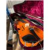 Image 2 : SKYLARK MV008 DARK WOOD VIOLIN WITH BOW IN HARD TRANSPORT CASE ( MADE IN CHINA )