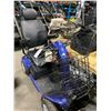 Image 1 : PURSUIT PRIDE BLUE ELECTRIC MOBILITY SCOOTER ( NO KEYS, NO CHARGER, RUNNING CONDITION UNKNOWN )