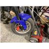 Image 2 : THUNDER BLUE ELECTRIC CHOPPER STYLE ELECTRIC BIKE ( NO KEYS, NO CHARGER, RUNNING CONDITION UNKNOWN )