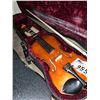 Image 2 : KISO SUZUKI VIOLIN CO. 7 DARK WOOD 1/2 VIOLIN WITH BOW IN HARD TRANSPORT CASE ( MADE IN JAPAN,