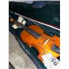 Image 2 : NO NAME DARK WOOD VIOLIN WITH BOW IN HARD TRANSPORT CARRY CASE