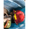 Image 2 : LARGE GREY METAL FERRET NATION FERRET CAGE, COLEMAN COOLER & BIN WITH HELMETS / HARD HATS