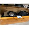 Image 1 : WOODEN CHEST OF ASSORTED GAME CONSOLES & ELECTRICAL ITEMS