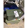 Image 2 : ASSORTED PLASTIC / METAL AMMO CASES, & MAINSTAYS 2 TIER SHELVING UNIT