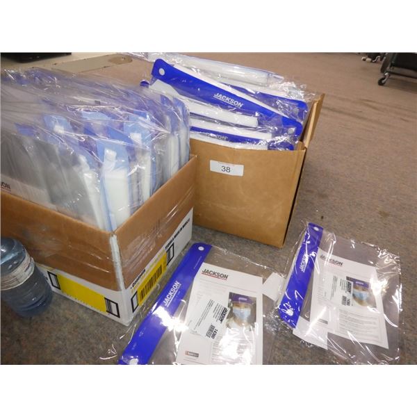 Jackson disposable splash face shields