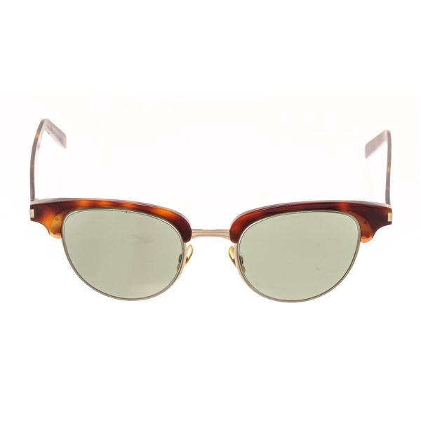Saint Laurent Brown Black Acetate Sunglasses