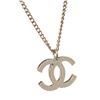 Image 4 : Chanel Silver & Colored Rhinestone CC Logo Pendant Necklace