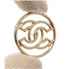 Image 4 : Chanel Silver Metal Round CC Brooch