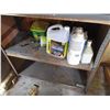 Image 5 : Metal Shelf with Various Oils (Some Full Containers, Some Partial)