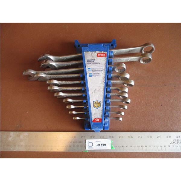 Tall Piece Combination Standard Wrench Set (1 Missing)