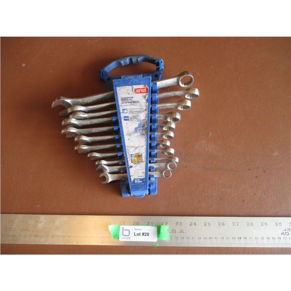 Tall Piece Combination Metric Wrench Set (1 Missing)