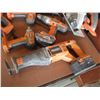 Image 2 : 7 Piece Ridgid Power Tools with Charger and Batteries (Drills, Lights, Skill Saw, Sawzall)