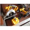 Image 2 : 6 Piece Dewalt Tools with Charger and Batteries (Drills , Circular Saw, Flash light)