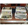 Image 1 : (2) Plastic Tackle Boxes and Contents