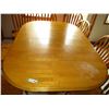 Image 2 : Wooden Dining Room Set (8 Chairs and Table with Eagle Claw Legs - 7' Open, 5' Closed)