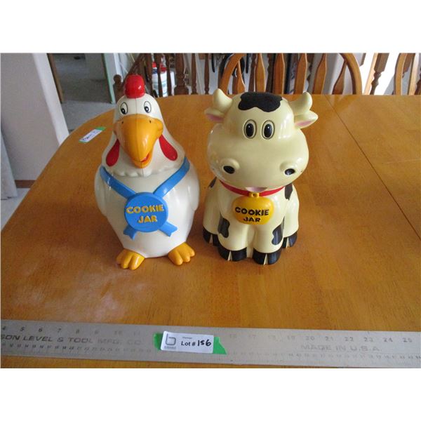 Cow Cookie Jar, Chicken Cookie Jar