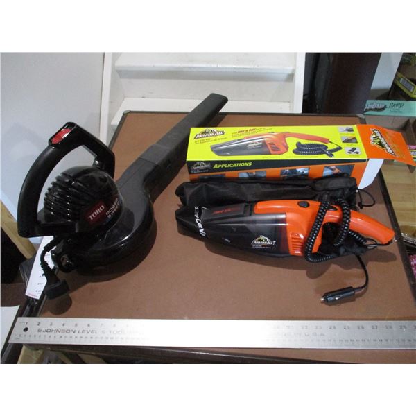 12v Car Vacuum, Toro Power Sweep