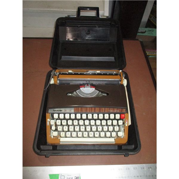 Brother Typewriter with Case