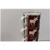 Image 4 : Gourmet Village Set of 4 Plaid Moose Mugs
