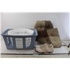 Image 1 : (3) Laundry Baskets, (2) Kitchen Chair Cushions, Vintage Nike Cleats