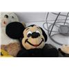 Image 3 : Vintage Mickey Mouse, Teddy Bear, Boston Bruins Bear, Rack, and (2) Ty Beanie Babies