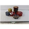 Image 1 : (3) Christmas Tins, Coca Cola Tin, Various Other Tins