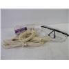 Image 3 : (2) Wrenches,Braided Cord Pieces and Safety Glasses