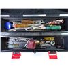 Image 1 : Black Plastic Tool Box with Contents