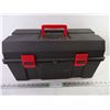 Image 2 : Black Plastic Tool Box with Contents