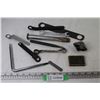 Image 1 : Assorted Saw Wrenches - Wrenches - Chisel - Punch - Feeler Gauge - Safety Blade Honing Stone