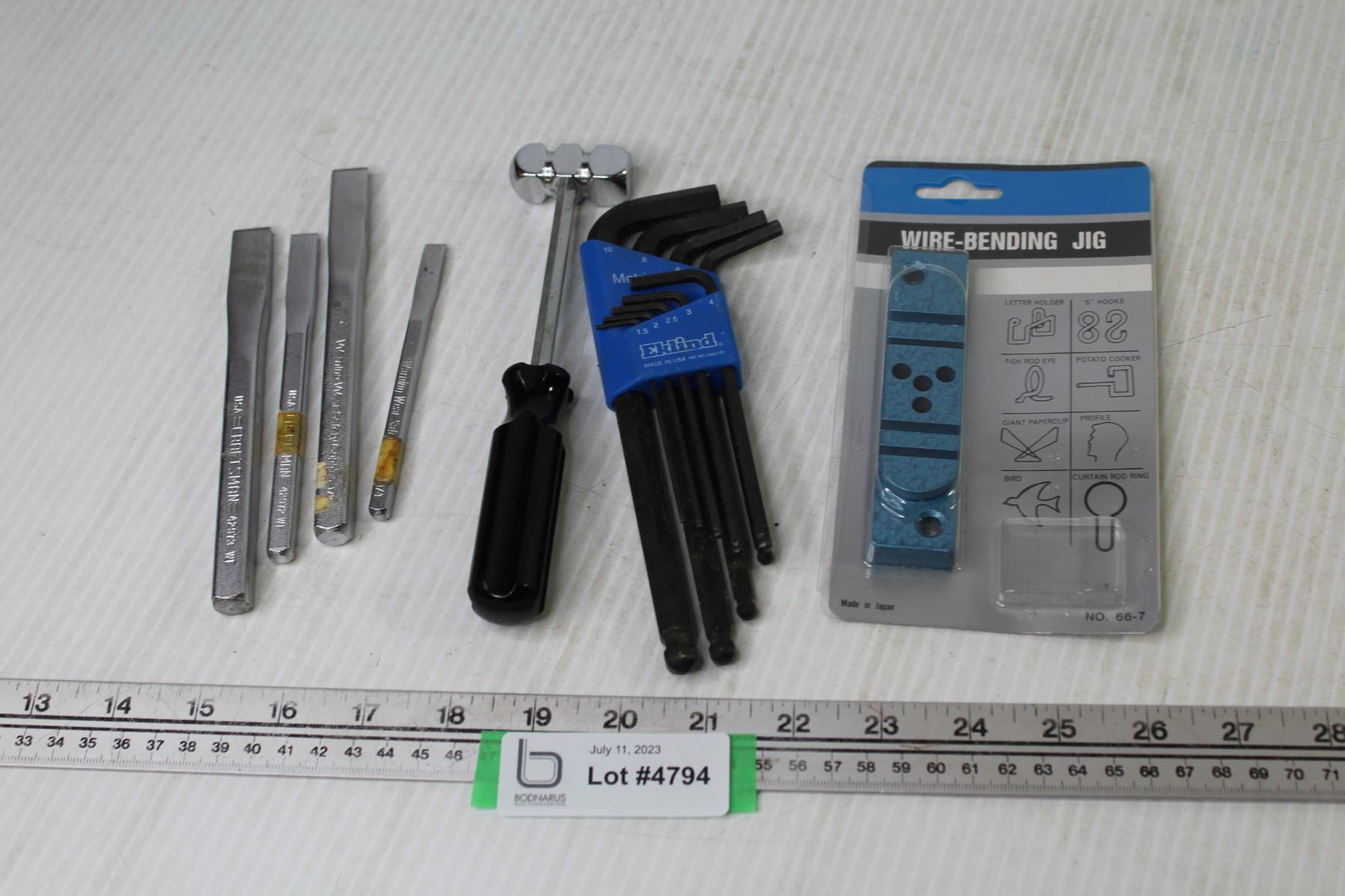 CrasftsMan Cold Chisels - Wire Bending Jig - Allen Keys - Metal Tooling ...